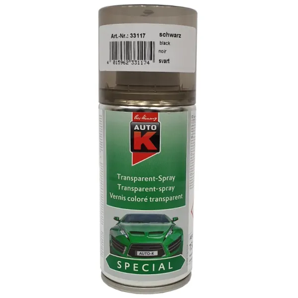 Auto-K Transparent Spray schwarz 150 ml